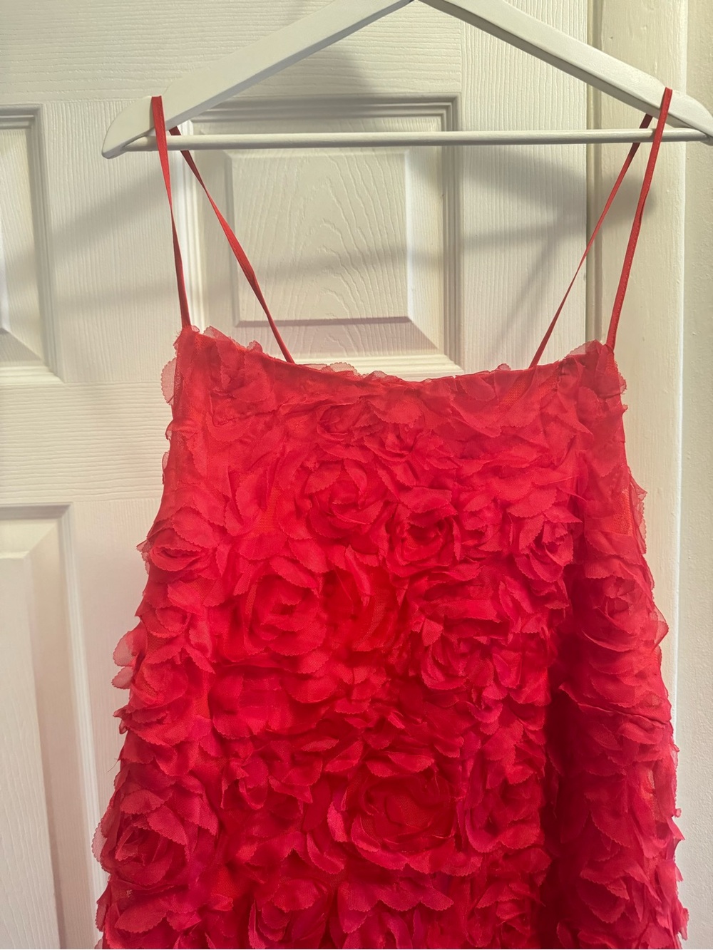 Eloquii 3D Red Floral Appliqué Maxi Dress - Picture 5 of 9
